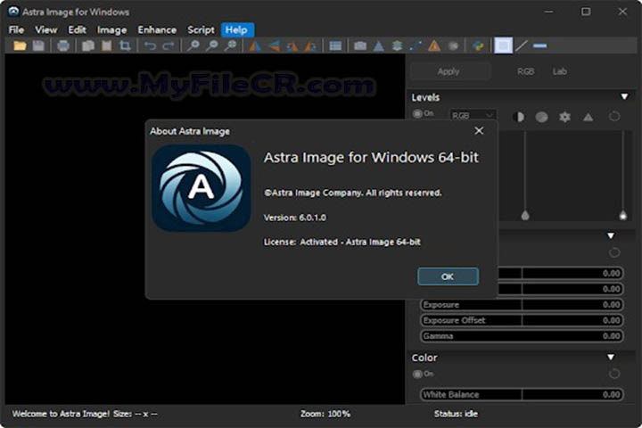 Astra Image : Version 6.0.1.0 (x64) MyFileCR Astra Image : Version 6.0.1.0 (x64) MyFileCR