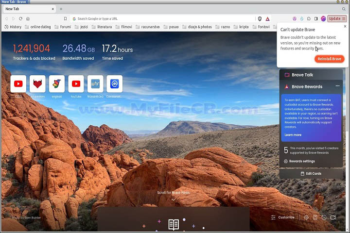 Brave Browser v1.68.141 MyFileCr Brave Browser v1.68.141 MyFileCr