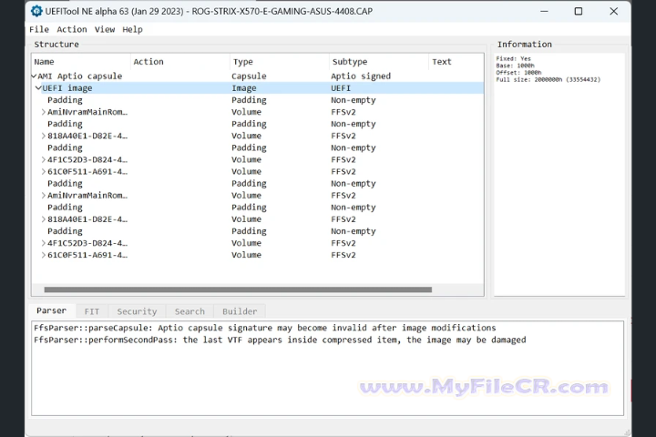 UEFITool NE 2025 vA71 For PC UEFITool NE 2025 vA71 For PC
