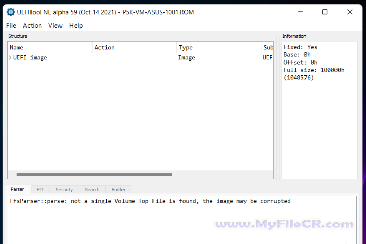 UEFITool NE 2025 vA71 Full Version UEFITool NE 2025 vA71 Full Version