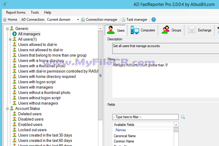 Albus Bit AD FastReporter 2025 Pro v25.6.18 [Pc Software]