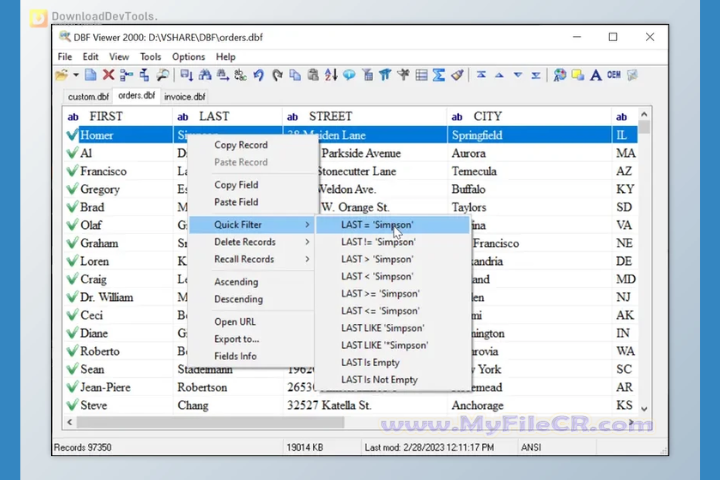 DBF Viewer 2000 v8.70 free download DBF Viewer 2000 v8.70 free download