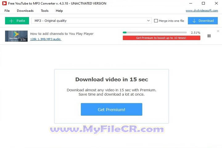 Free YouTube To MP3 Converter 2025 v4.4.43.1025 free download