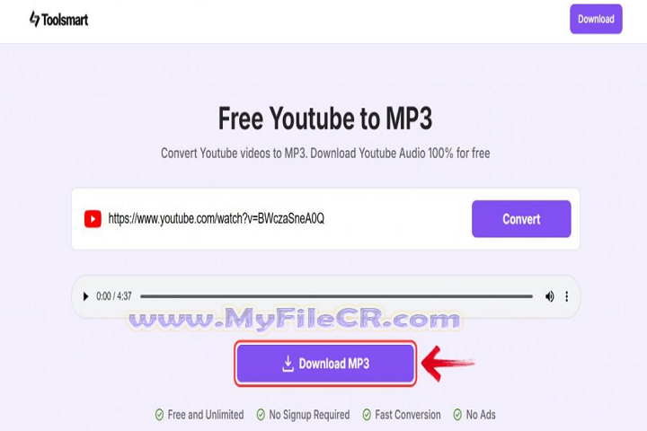 Free YouTube To MP3 Converter 2025 v4.4.43.1025 full version