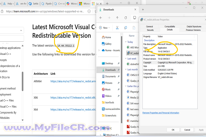 Microsoft Visual C++Redistributable 2025 v14.50.35615 for pc
