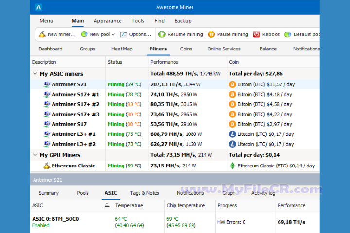 Awesome Miner Ultimate 2025 v11.2.2 full version