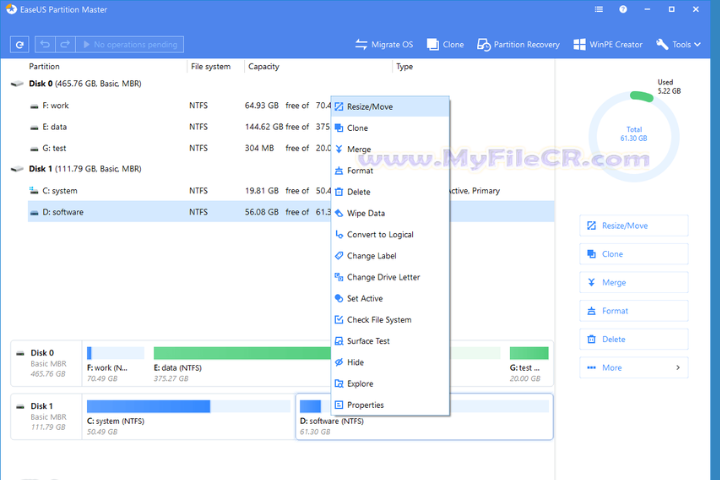 EaseUS Partition Master 19.9.0 Build 202508180953 for pc