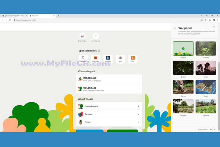 Ecosia Browser 2025 v1.0.0.31 free download Ecosia Browser 2025 v1.0.0.31 free download
