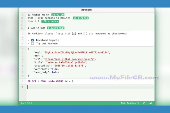Heynote 2025 v2.6.1 free download Heynote 2025 v2.6.1 free download