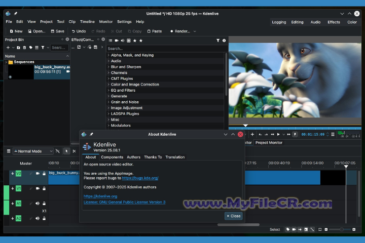 Kdenlive 2025 v25.08.1 free download