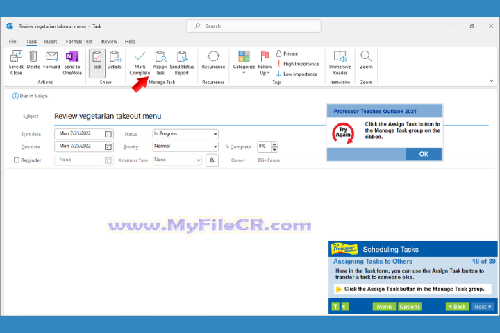 Professor Teaches Outlook 2021 v7.1 for pc