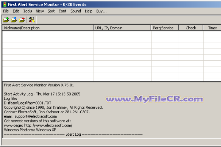 ElectraSoft First Alert Service Monitor 2025 v25.10.31 FREE download