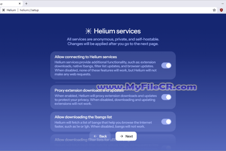 Helium Browser v0.7.7.1 for pc
