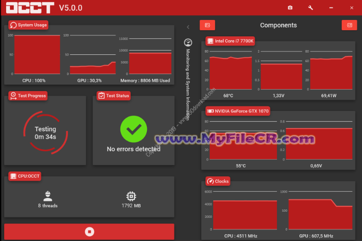 OCCT 2025 v15.0.5.99 free download