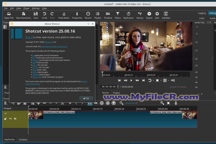 ShotCut 2025 v25.10.31 free download