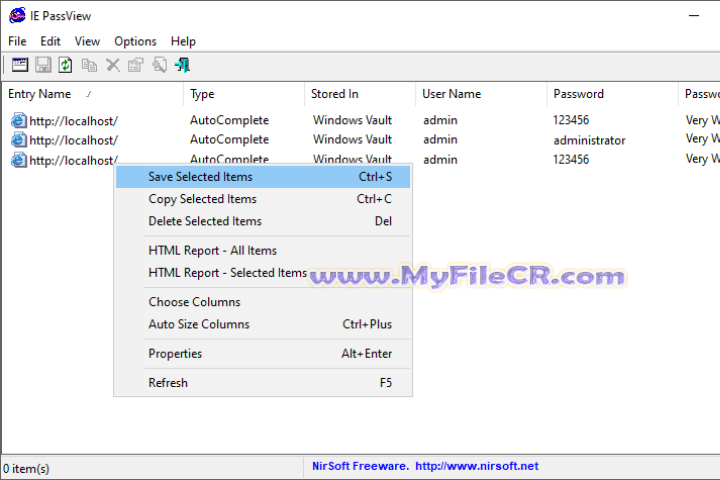 Web Browser PassView 2025 v2.18 free download