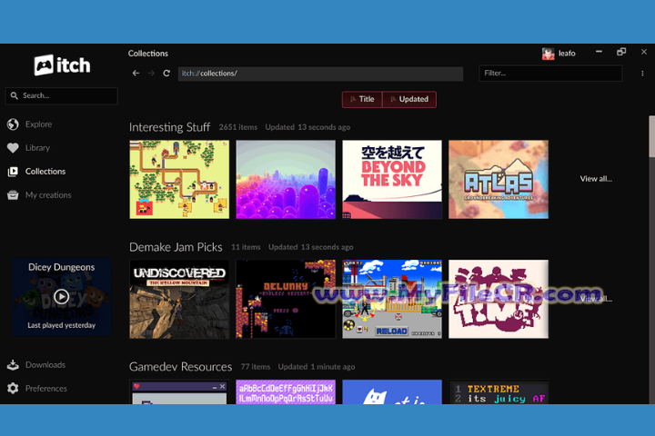 itch.io Desktop 2025 v1.0 full version
