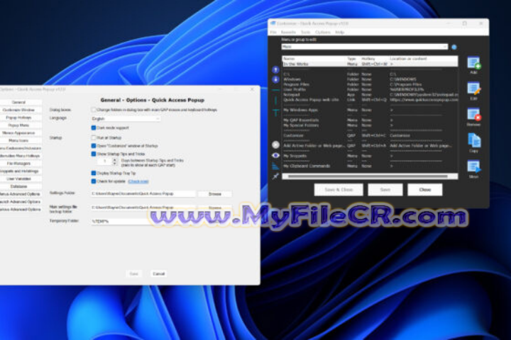 Quick Access Popup 2025 v12.1 free download