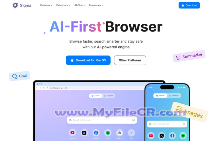 Sigma AI Browser v1.0 full version