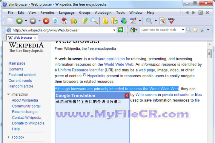 Slim Browser v18.0.0.0 full version
