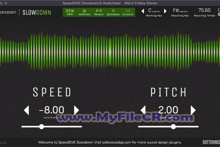 SottovoceDSP SpeedShift Slowdown v2.0.1 free download