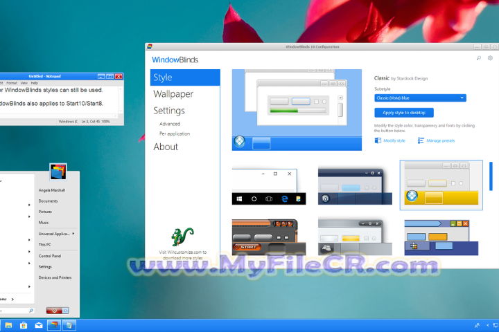 Stardock WindowBlinds v11.07 for pc