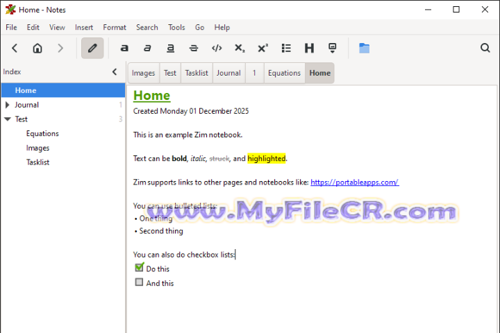 Zim-ADesktop Wiki 2025 v0.76.3 free download