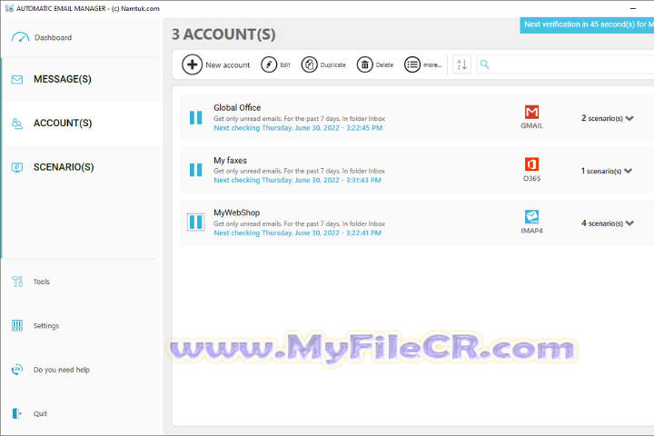 Namtuk Automatic Email Manager v2025.951.143 [Latest Software]